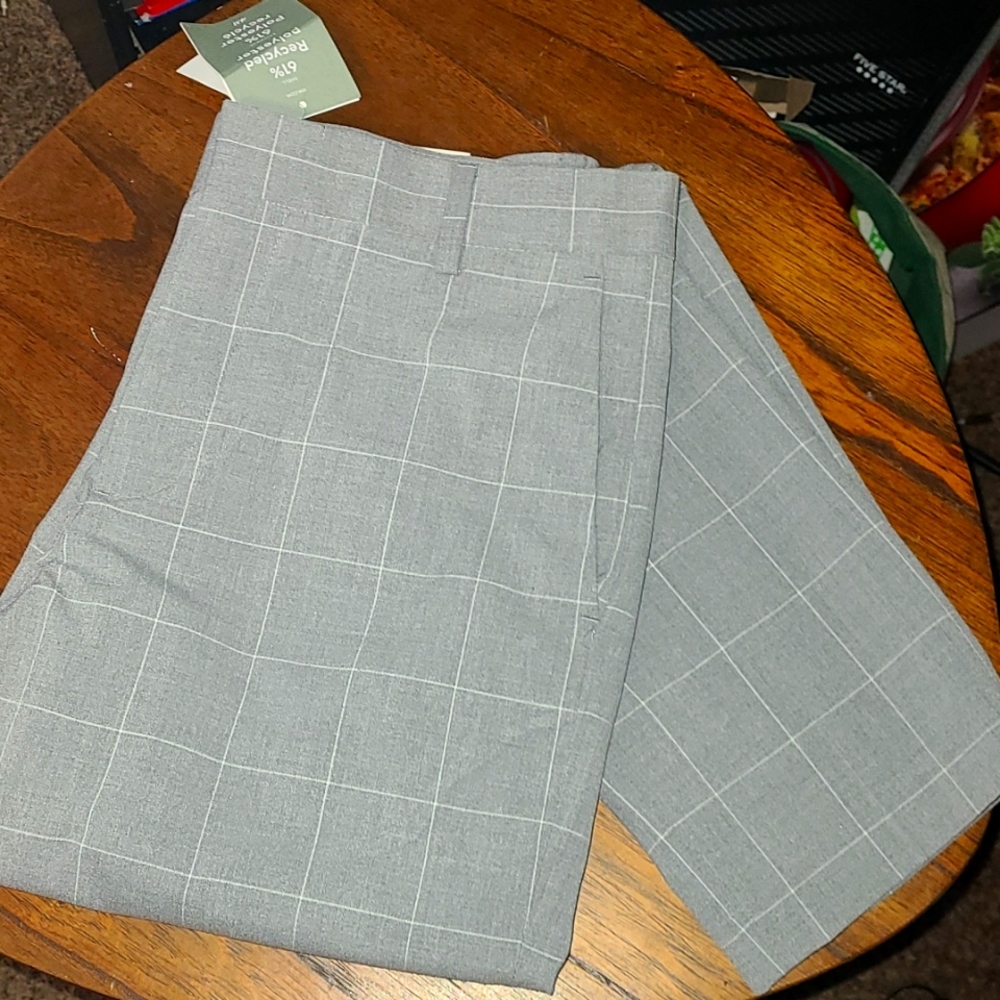 Grey plaid H&M boys 29 slim fit pants